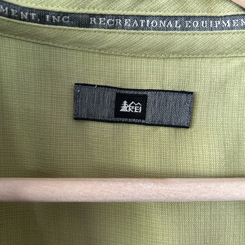 REI Men’s Green Short Sleeve Button Down Collared Shirt Size XL - Picture 6 of 7